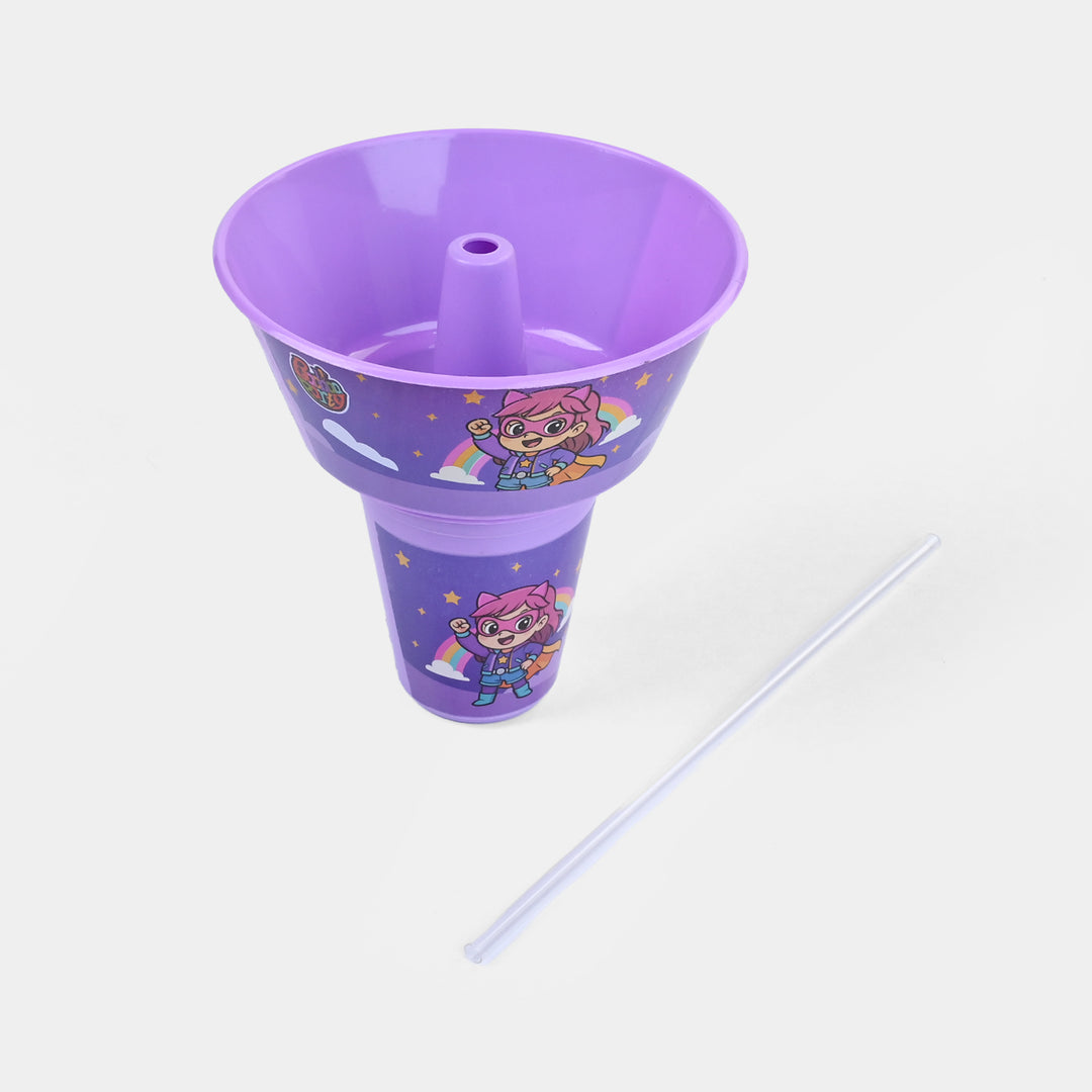 Snack Tub With Straw Cup