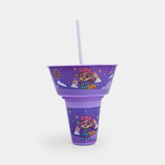 Snack Tub With Straw Cup