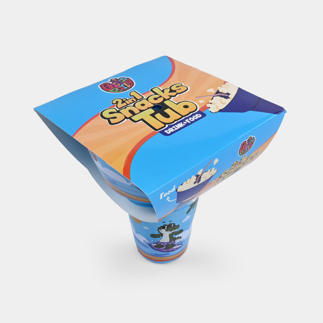 Snack Tub With Straw Cup