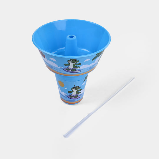 Snack Tub With Straw Cup