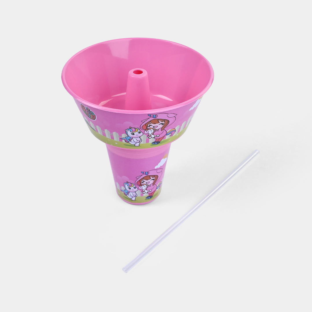 Snack Tub With Straw Cup