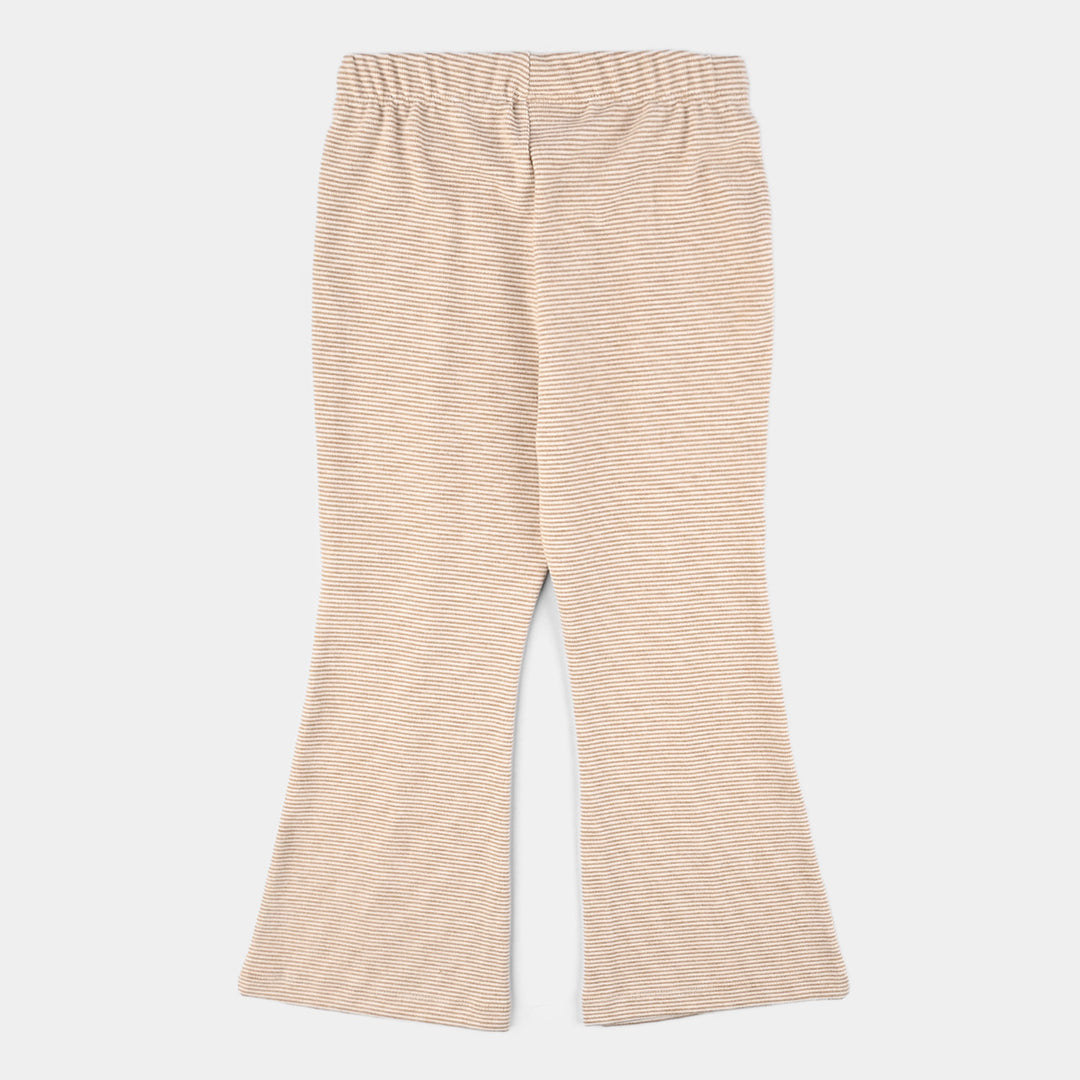 Girls MicroFiber Tights STRIPES-BROWN