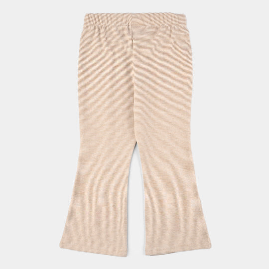 Girls MicroFiber Tights STRIPES-BROWN