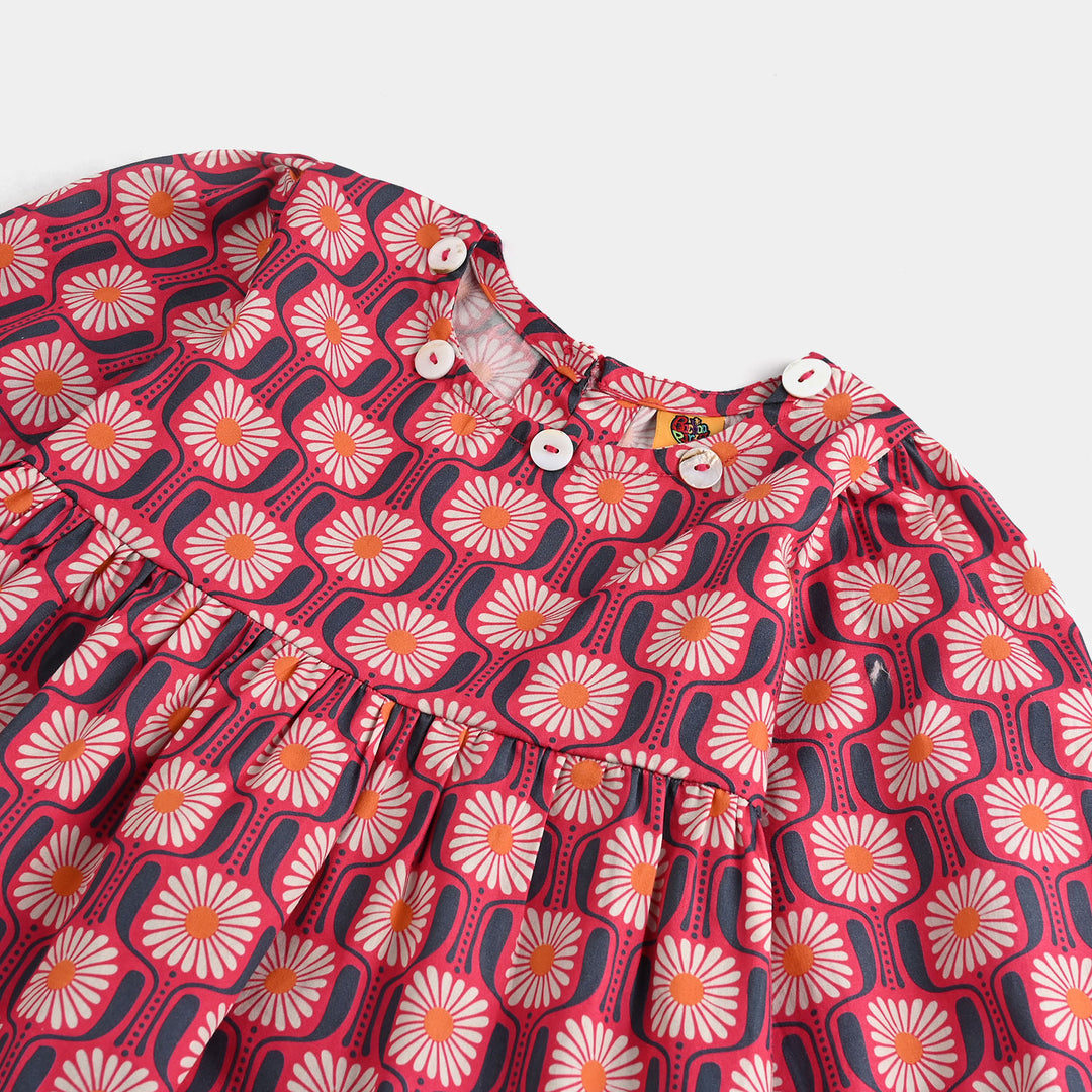 Girls Cotton Co-Ord Set Pink Box-Multi