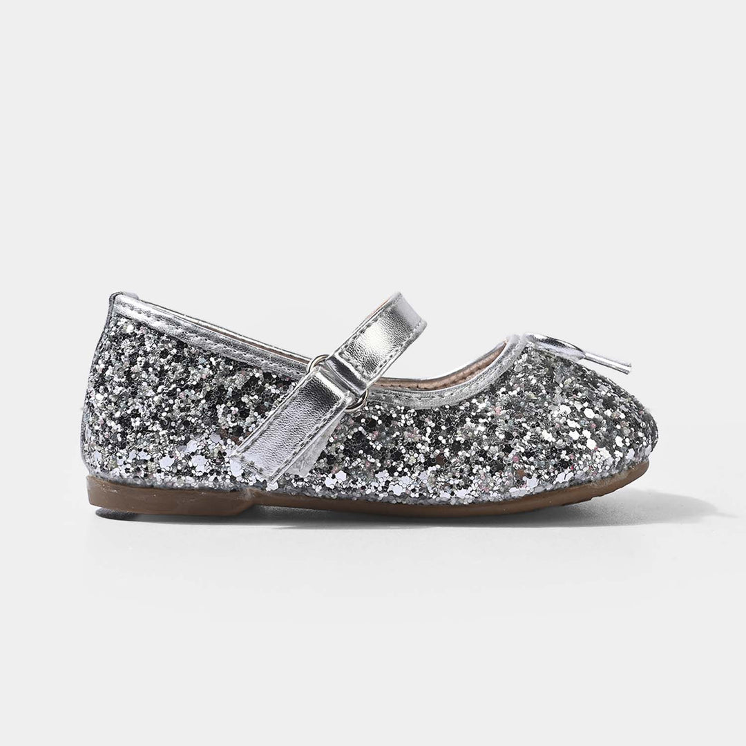 Girls Pumps 11-125-SILVER
