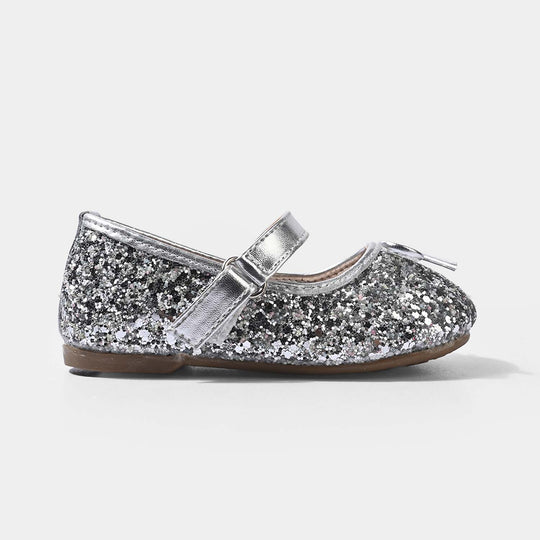 Girls Pumps 11-125-SILVER