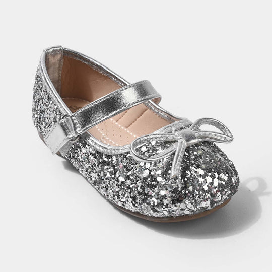 Girls Pumps 11-125-SILVER