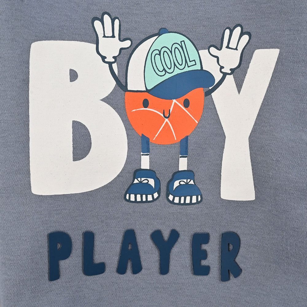 Infant Boys Fleece Sweatshirt Boy Player - Blue