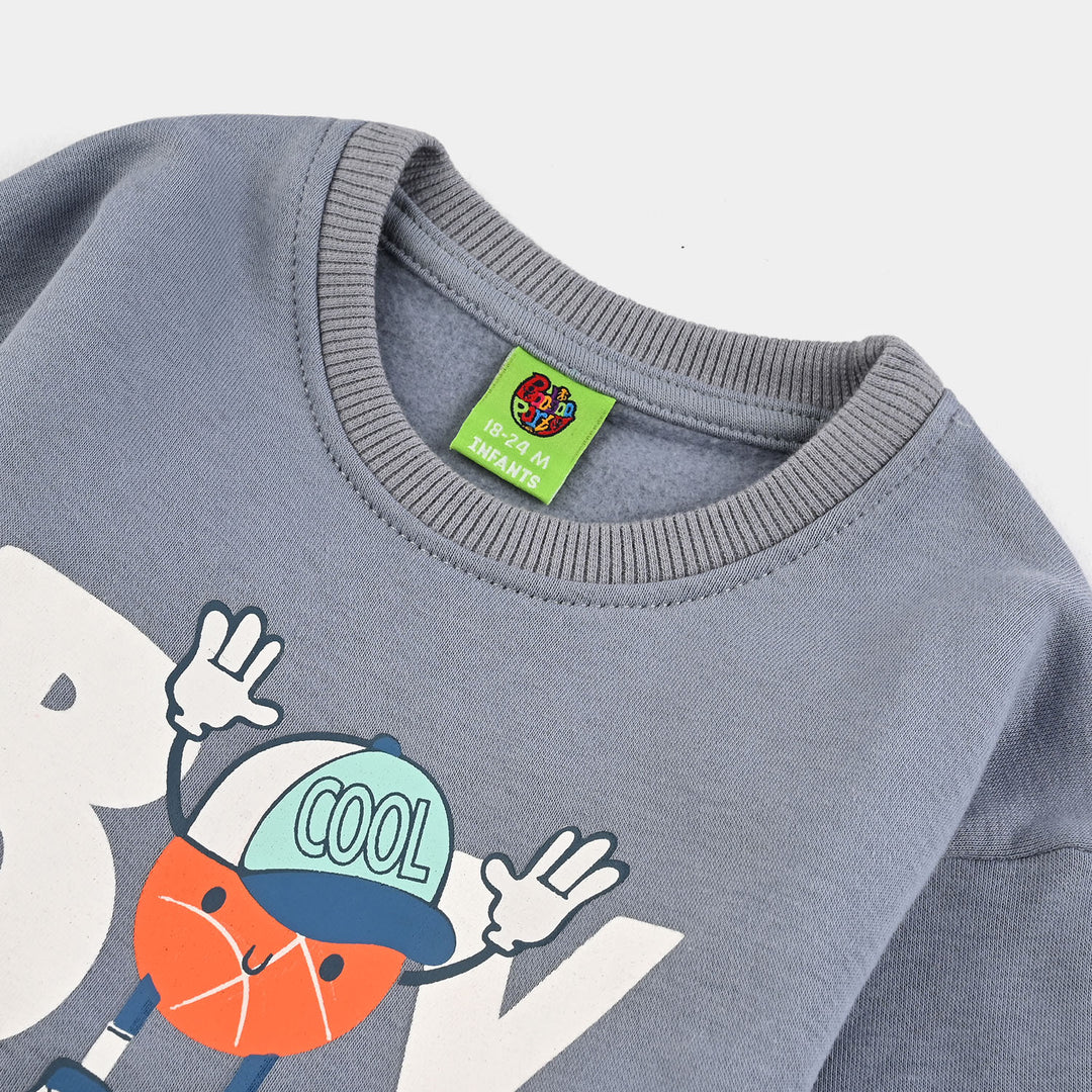 Infant Boys Fleece Sweatshirt Boy Player - Blue