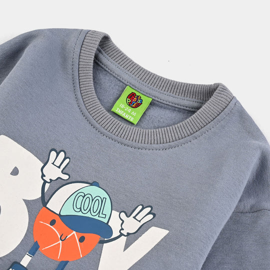 Infant Boys Fleece Sweatshirt Boy Player - Blue