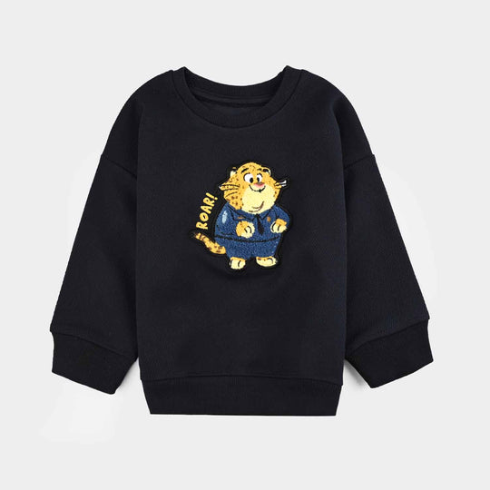 Infant Boys Fleece Sweatshirt TIGER-Blue
