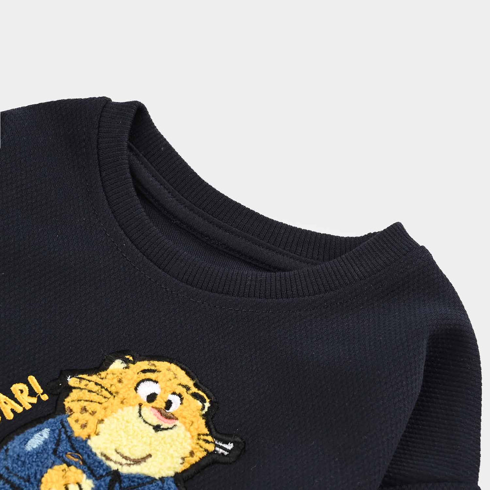 Infant Boys Fleece Sweatshirt TIGER-Blue