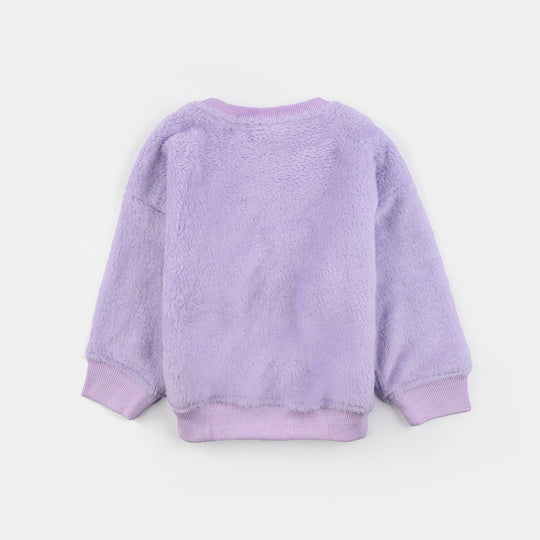 Infant Girls Fleece Sweatshirt (Hello Kitty) - Purple
