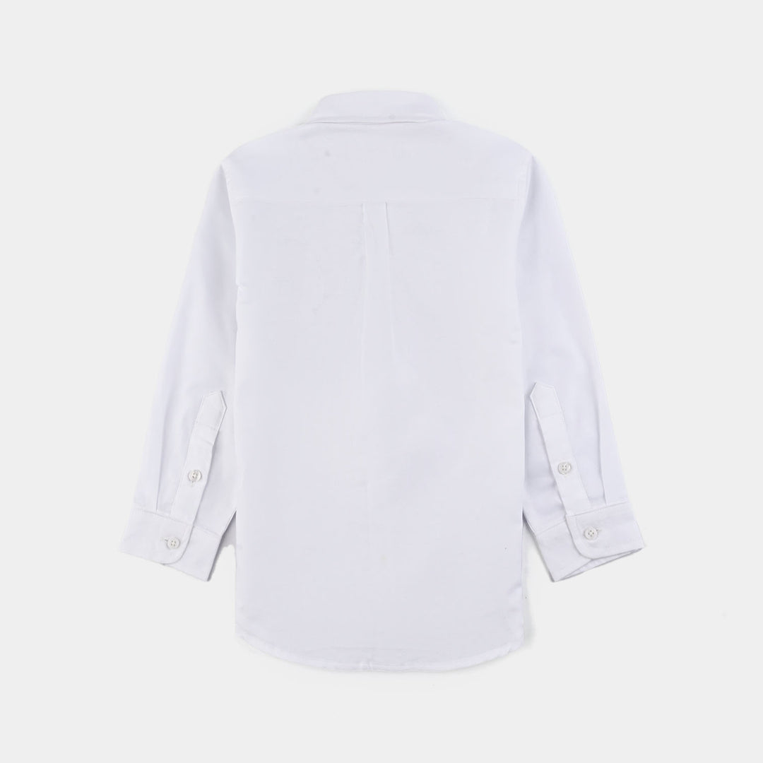 Boys Oxford Shirt (Tennis Club)-White