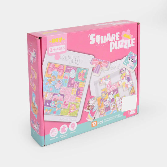 Square Puzzle – 12 Pcs DIY Educational Toy