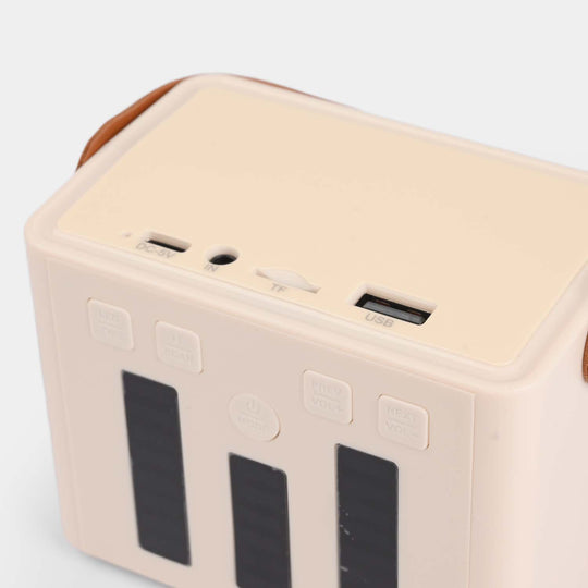 Bluetooth Speaker With 2 Wireless Microphones Karaoke Music Play