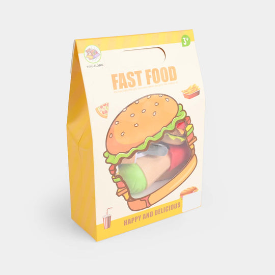 Fast Food Play Set – Fun & Colorful Pretend Burger Meal for Kids