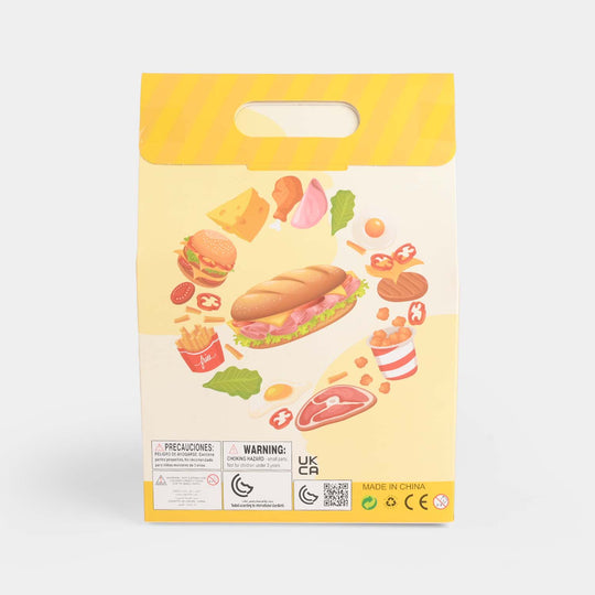 Fast Food Play Set – Fun & Colorful Pretend Burger Meal for Kids