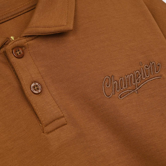 Boys Cotton Interlock 2 Piece Champion-BROWN