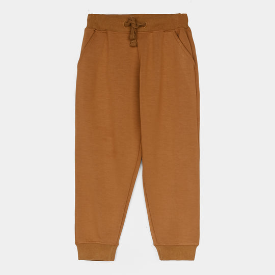 Boys Cotton Interlock 2 Piece Champion-BROWN