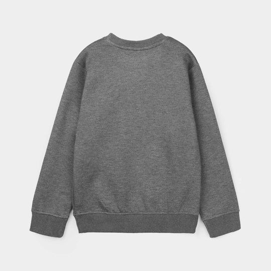 Boys Cotton Interlock 2 Piece Character-GREY