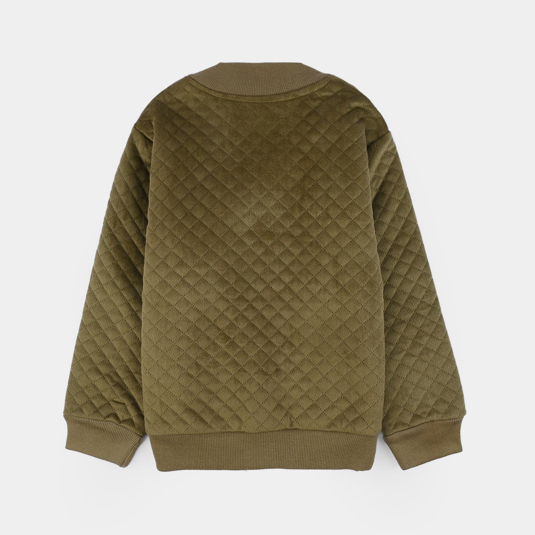 Boys Quilted Jacket - GREEN