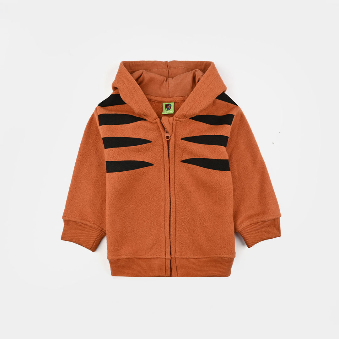 Infant Boys Sherpa Jacket Tiger - Orange