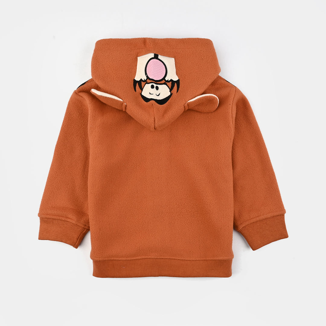 Infant Boys Sherpa Jacket Tiger - Orange