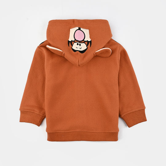 Infant Boys Sherpa Jacket Tiger - Orange