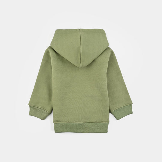 Infant Boys Fleece Jacket Lion-GREEN