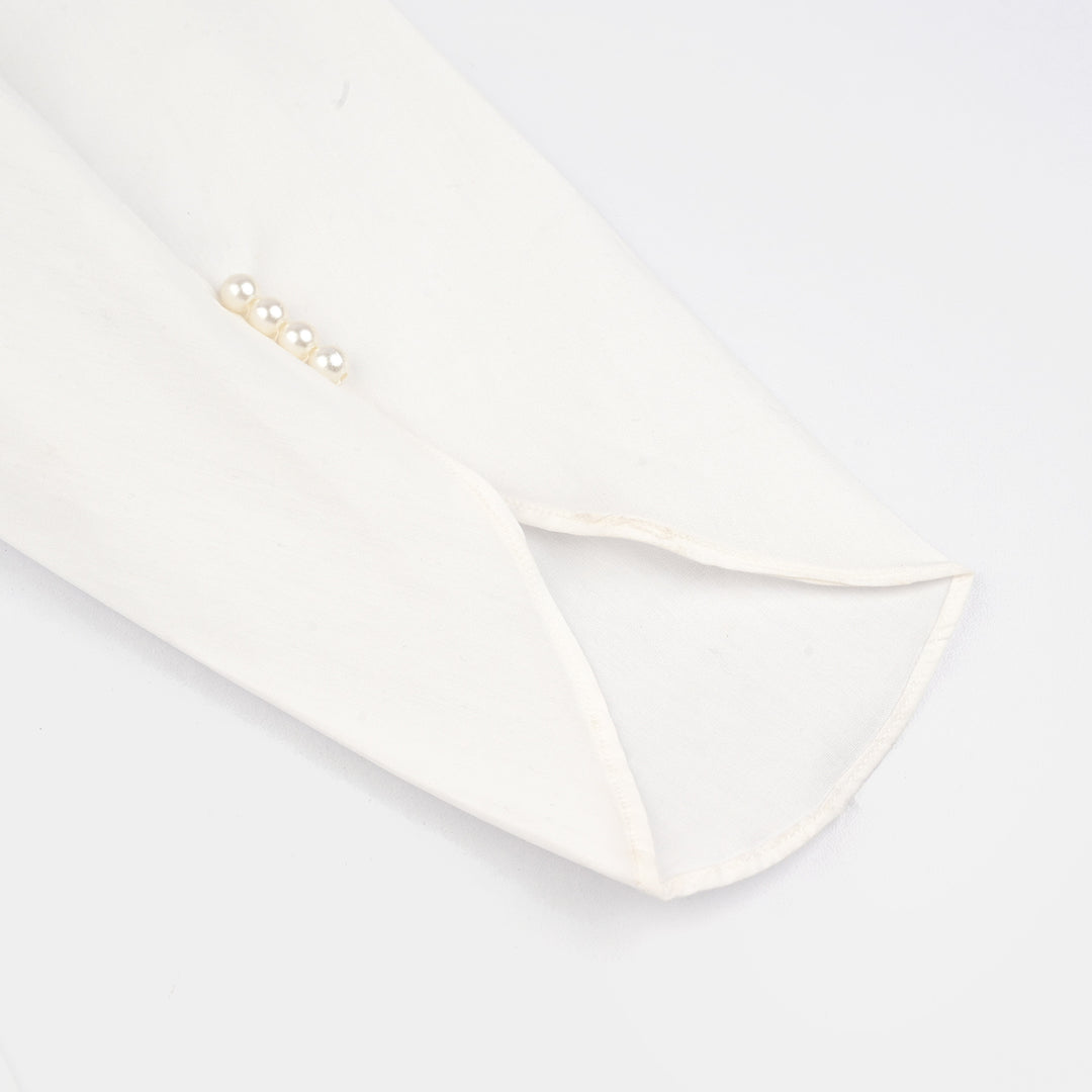 Girls Cotton Tulip Pant-White