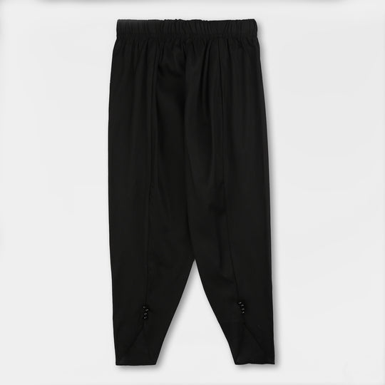 Girls Cotton Tulip Pant -BLACK