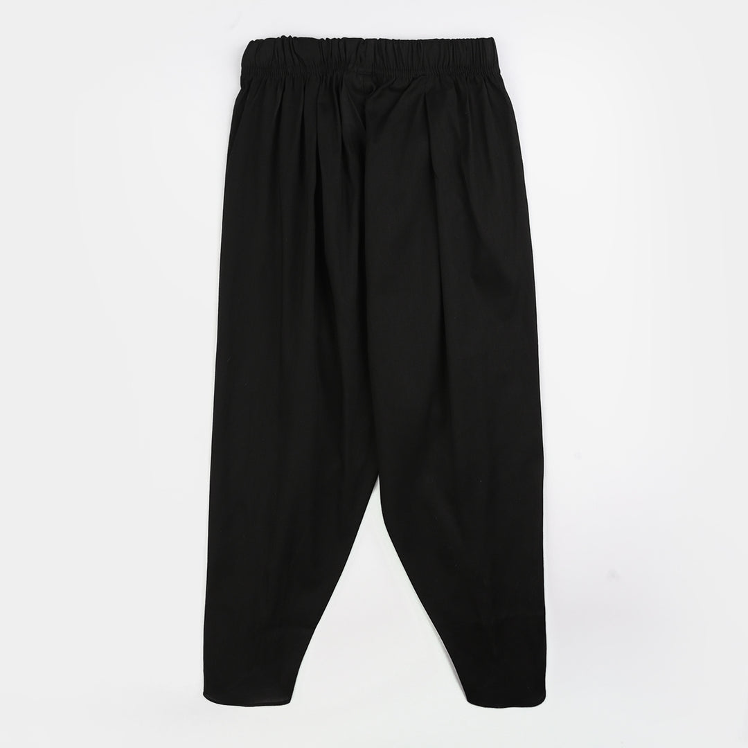 Girls Cotton Tulip Pant -BLACK