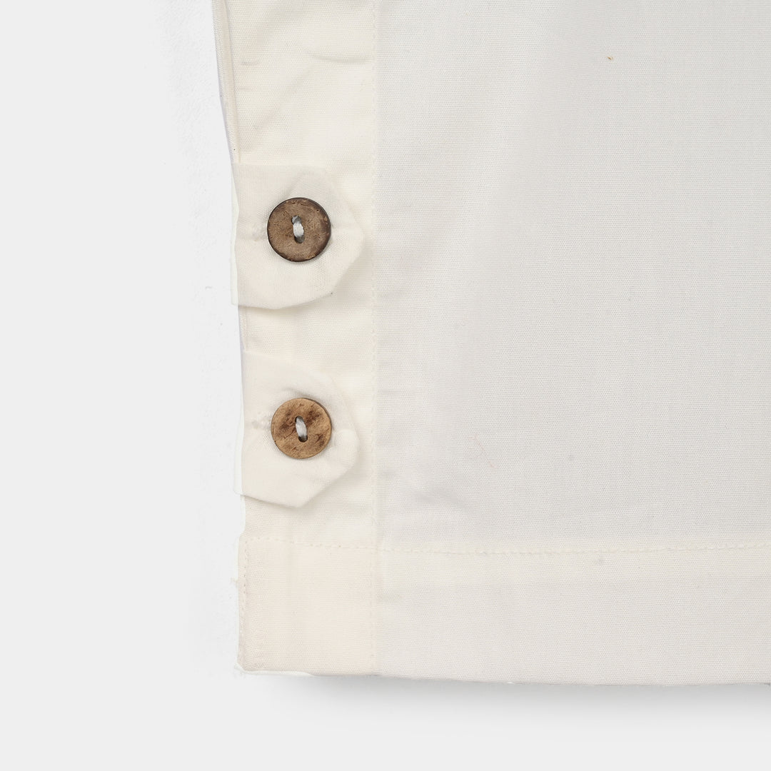 Girls Cotton Pant - White
