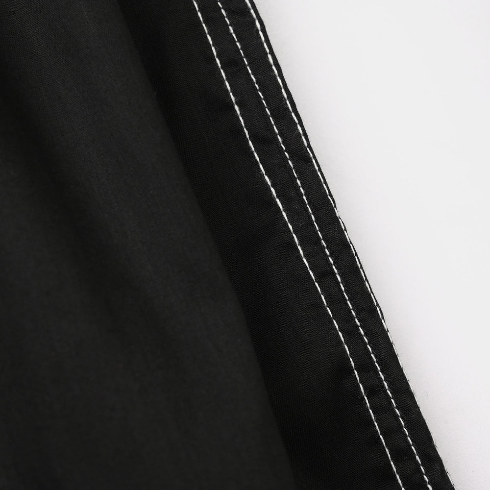 Girls Cotton Pant Stitches - Black