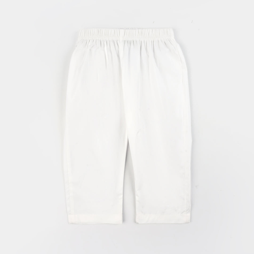 Infant Girls Cotton Casual Pant Basic-White