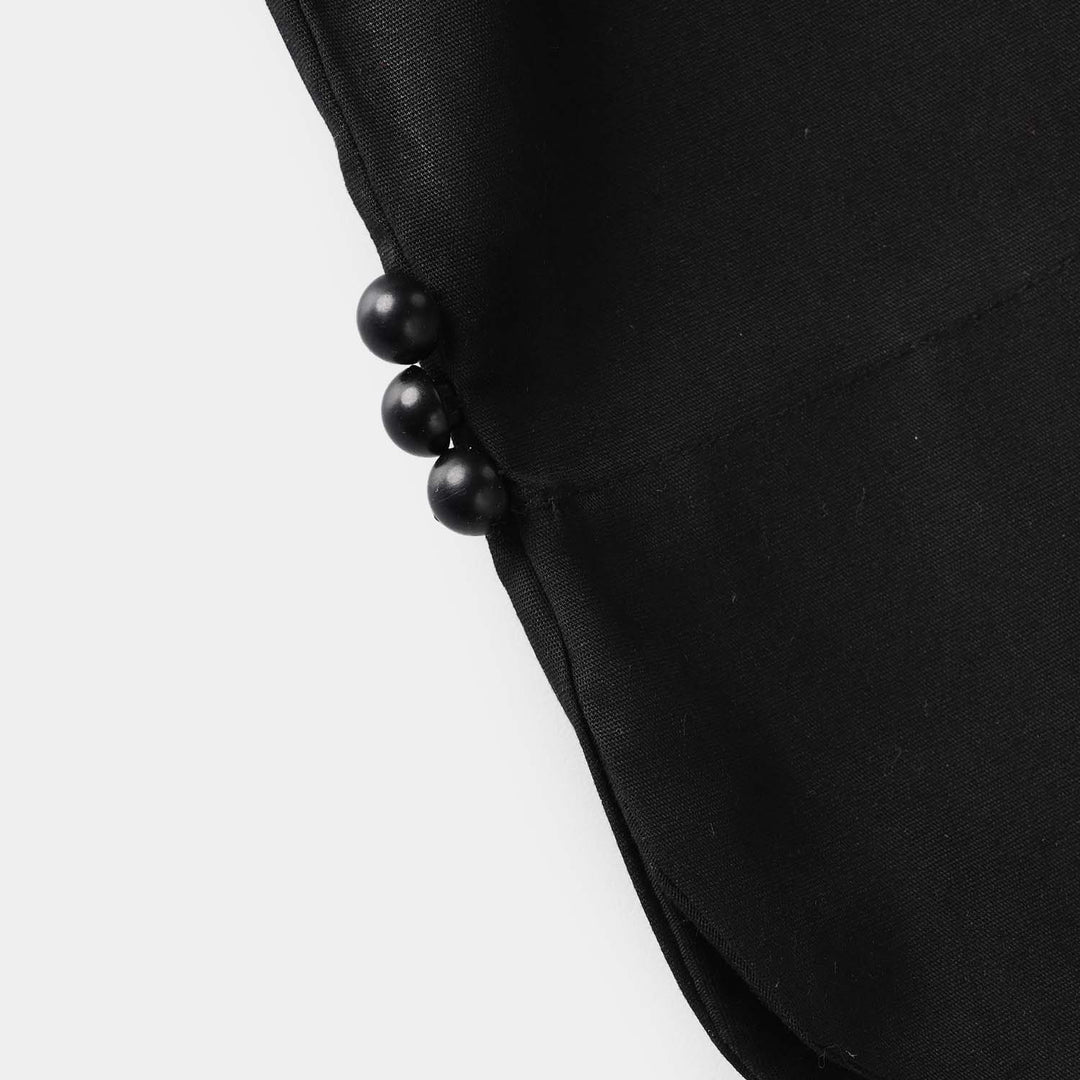 Infant Girls Cotton Culottes Round (Black)