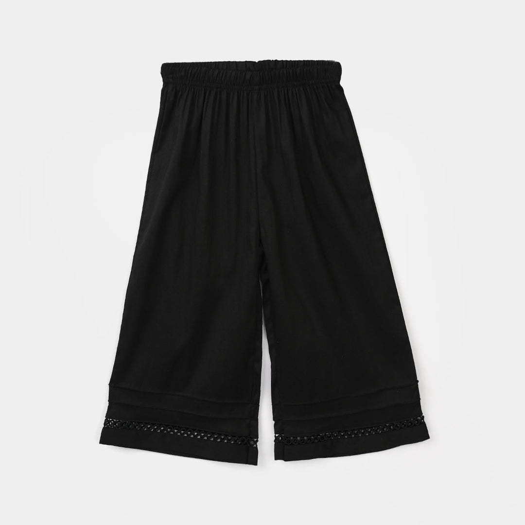 Infant Girls Cotton Culotte Pintex (Black)