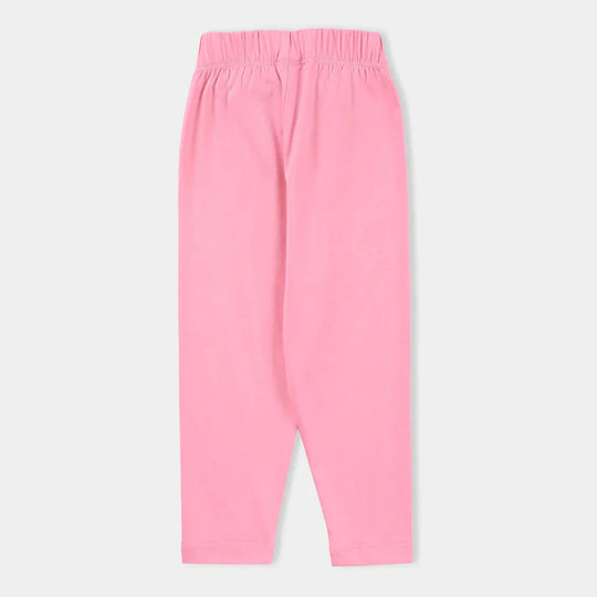 Girls Jersey/Terry Tights-PINK