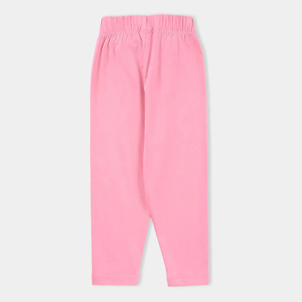 Girls Jersey/Terry Tights-PINK