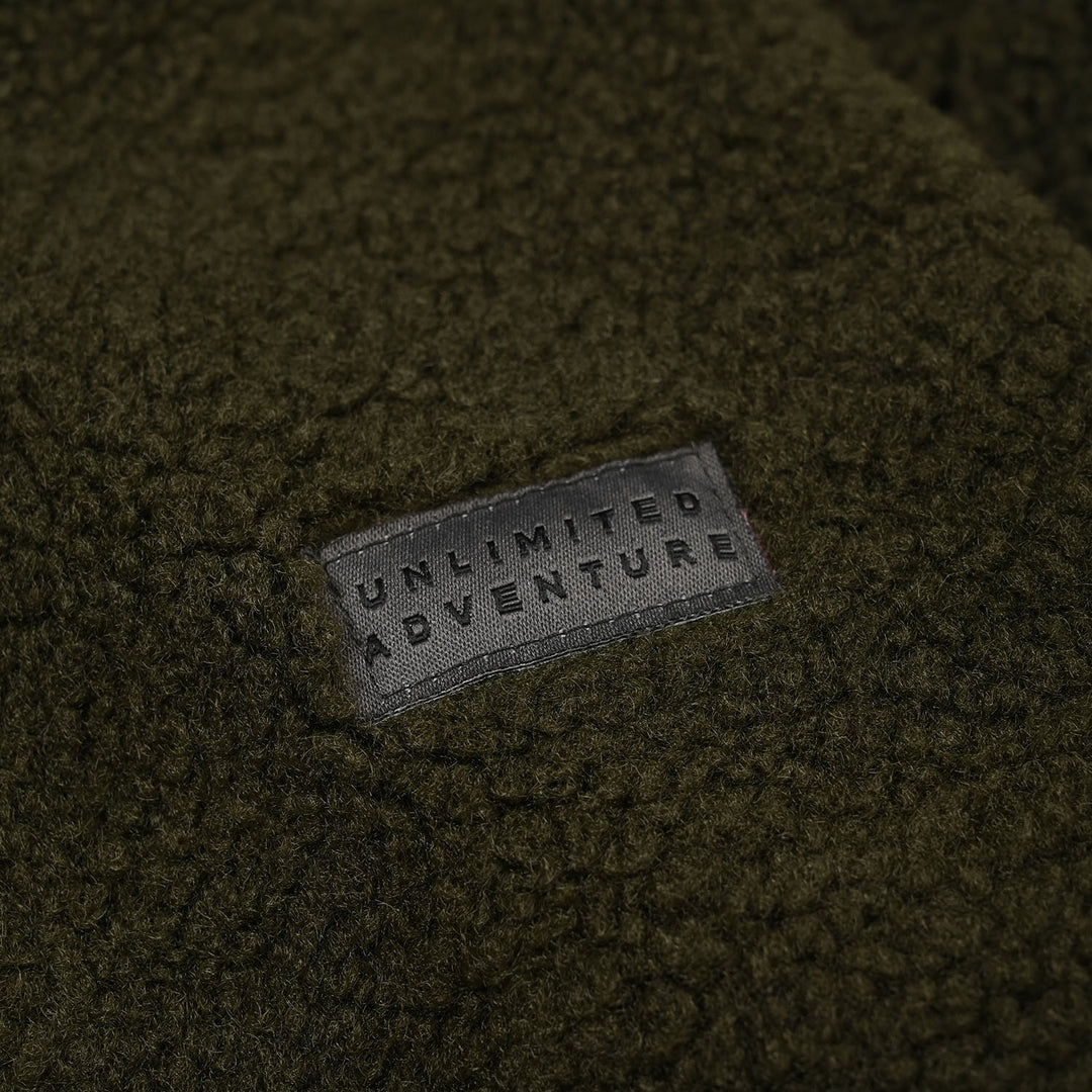 Boys Sherpa Jacket - Green