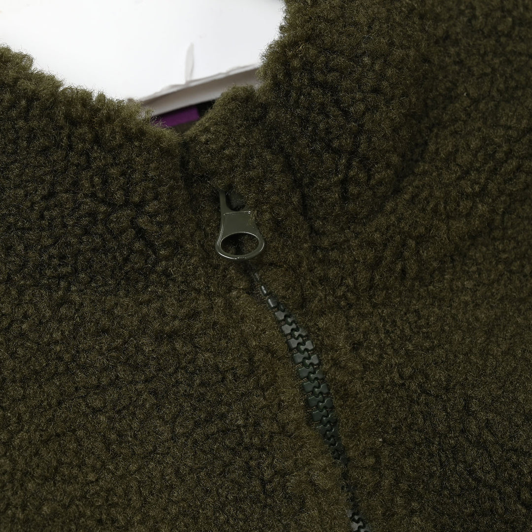 Boys Sherpa Jacket - Green