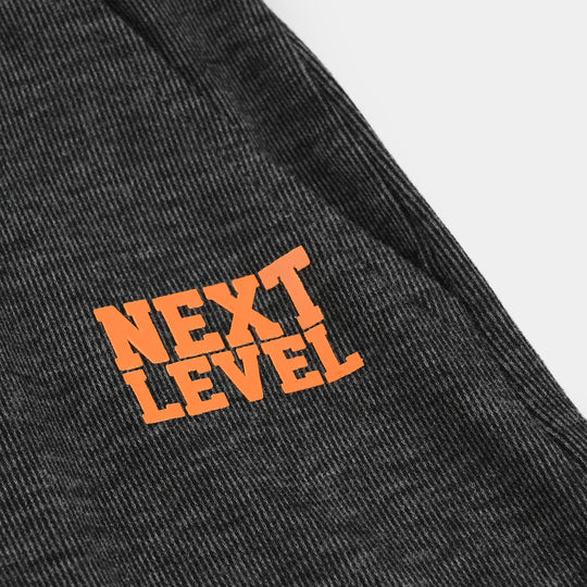 Boys Cotton Interlock Pajama Next Level-BLACK