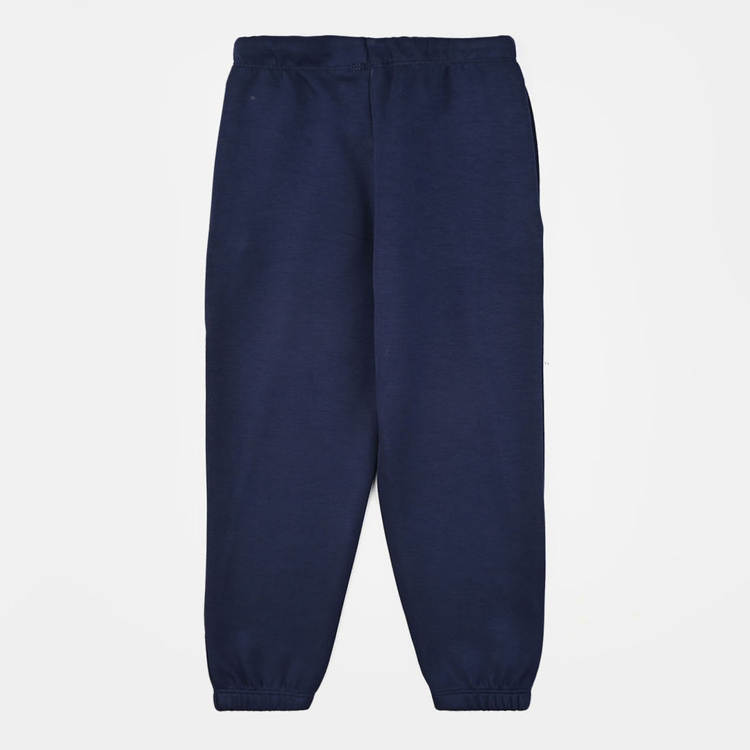 Boys Cotton Interlock Pajama - Blue