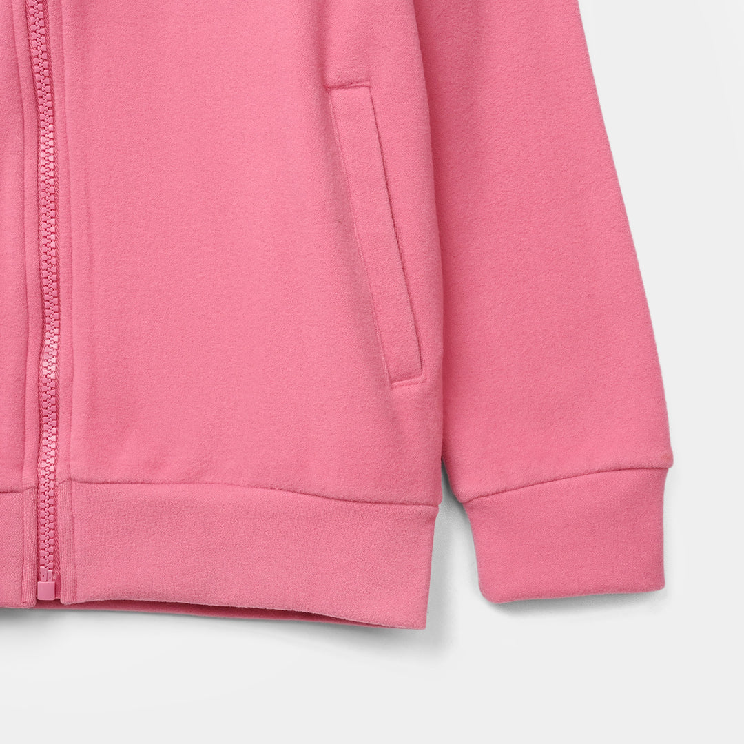 Girls Velour Jacket Love-Pink