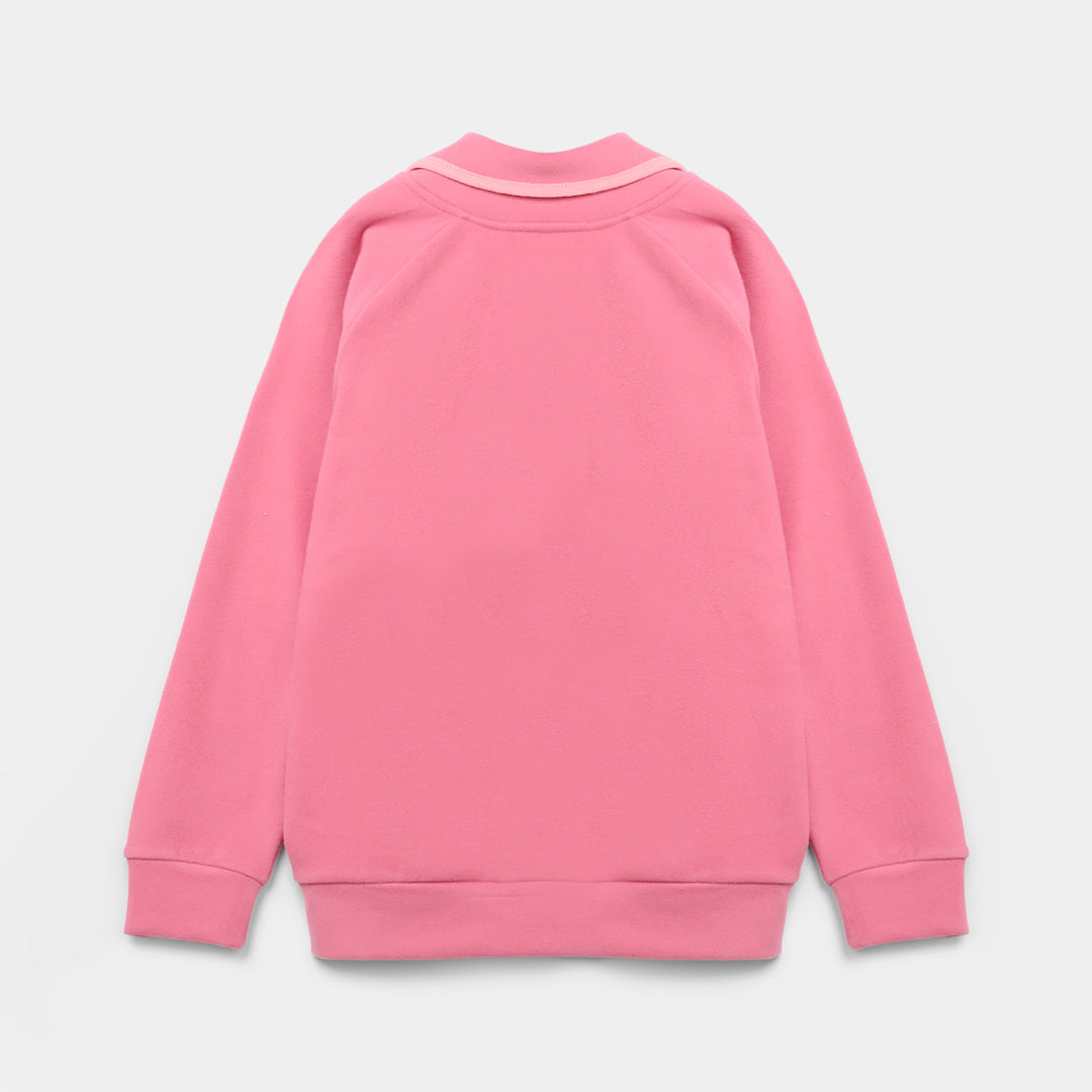 Girls Velour Jacket Love-Pink