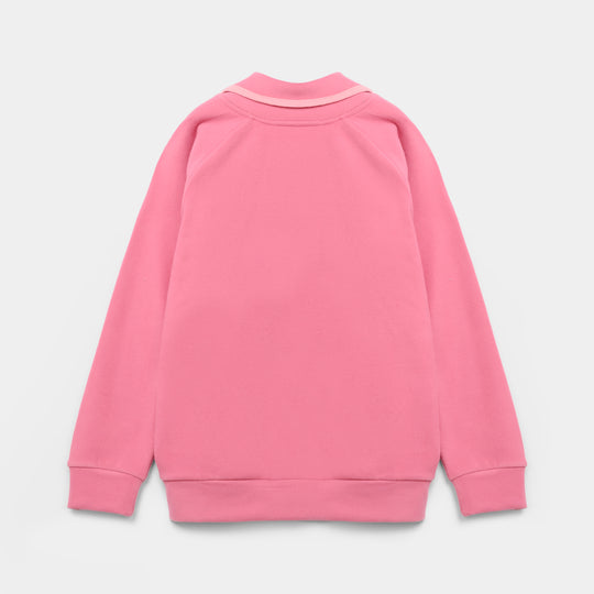 Girls Velour Jacket Love-Pink
