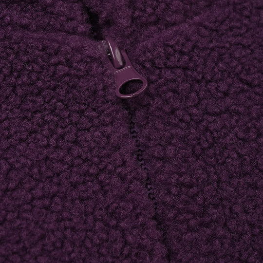 Girls Sherpa Jacket-Purple