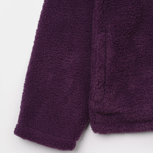 Girls Sherpa Jacket-Purple