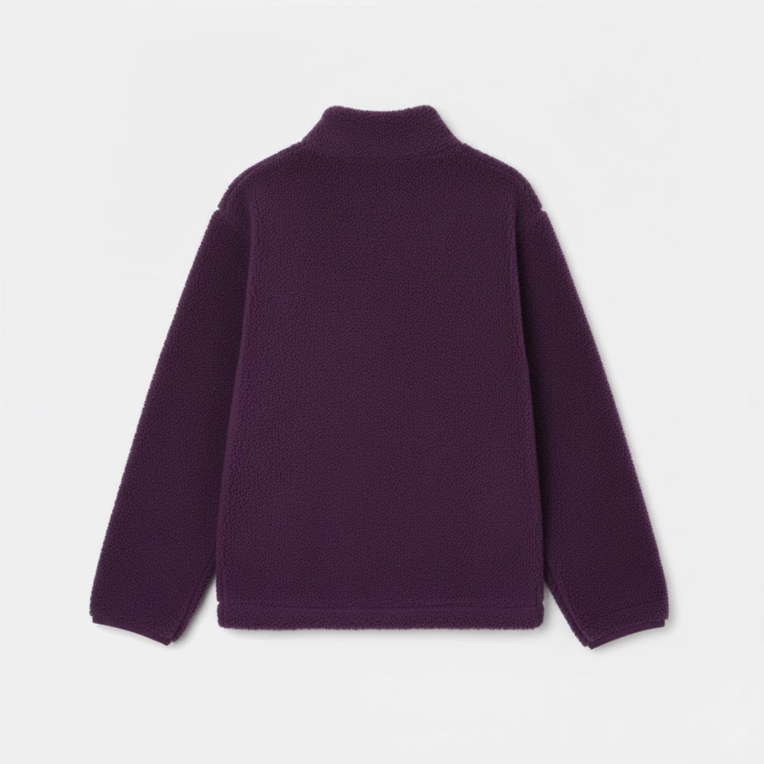 Girls Sherpa Jacket-Purple